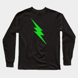 Green Lightning Bolt Long Sleeve T-Shirt